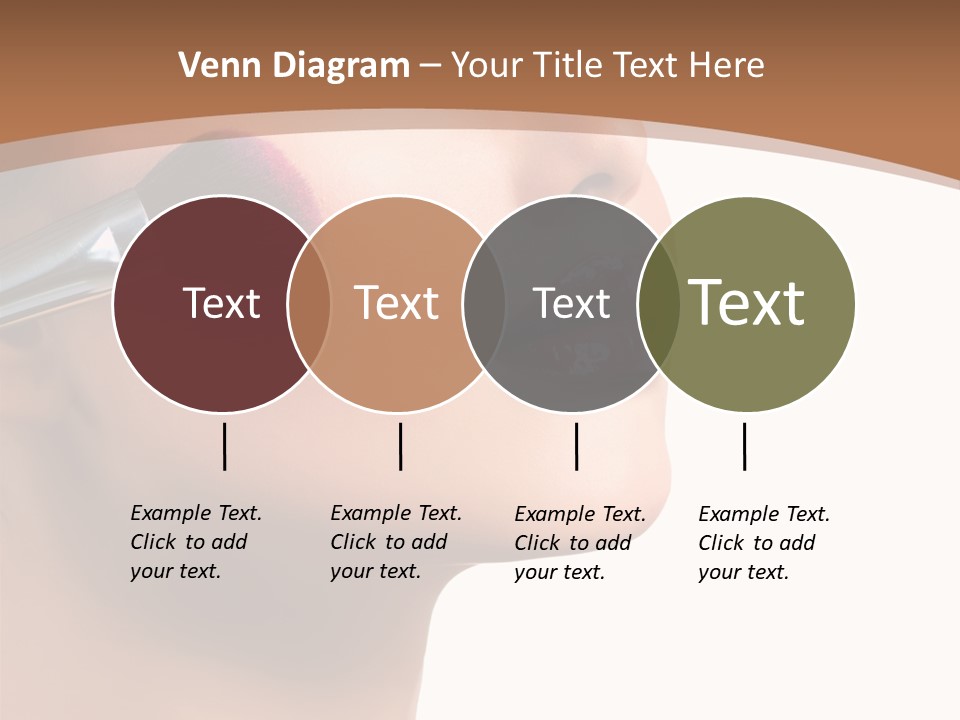 Natural Brunette Apply PowerPoint Template