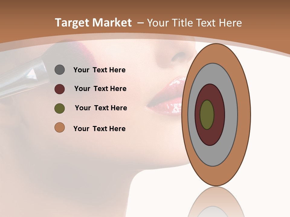 Natural Brunette Apply PowerPoint Template