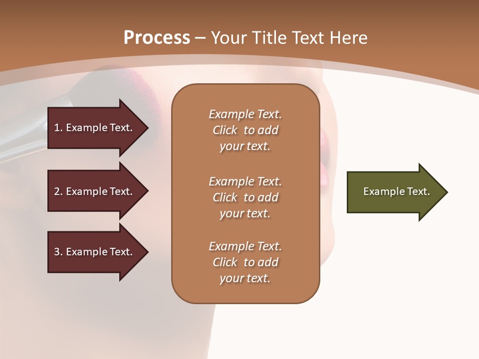 Natural Brunette Apply PowerPoint Template