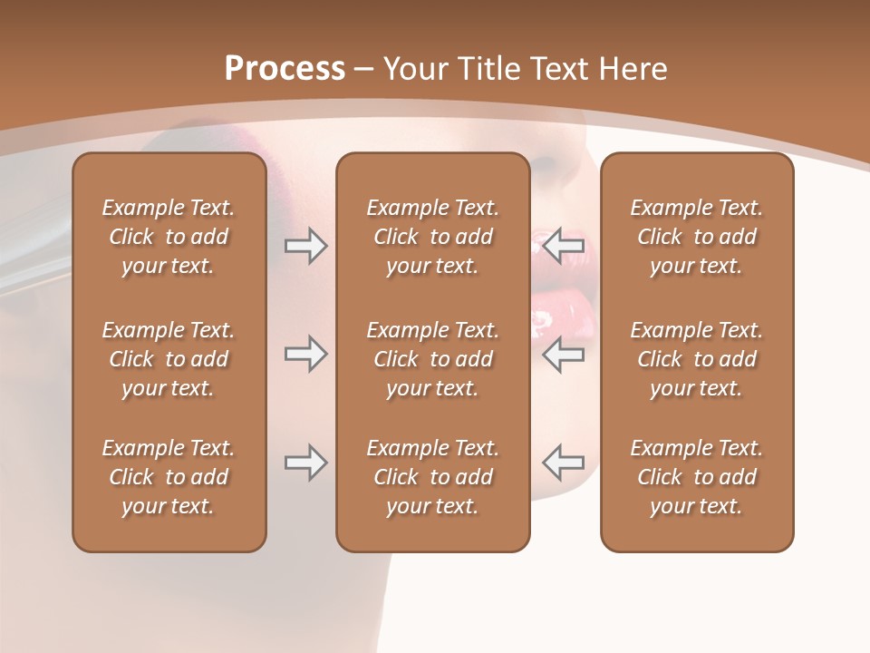 Natural Brunette Apply PowerPoint Template