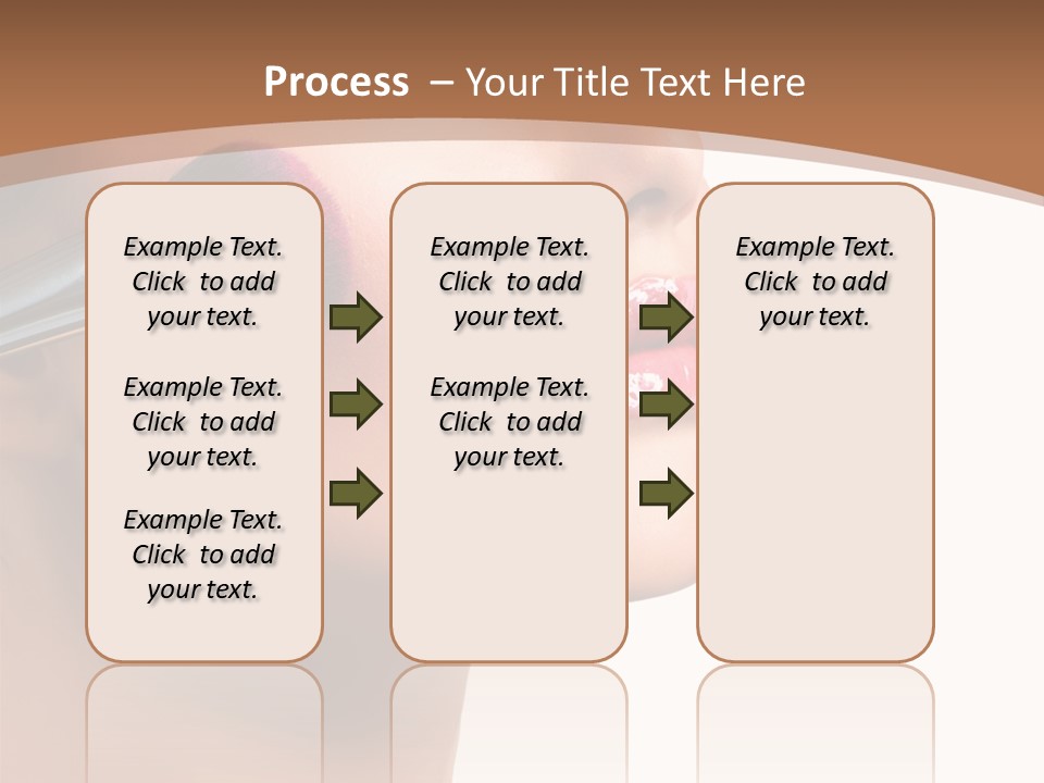 Natural Brunette Apply PowerPoint Template