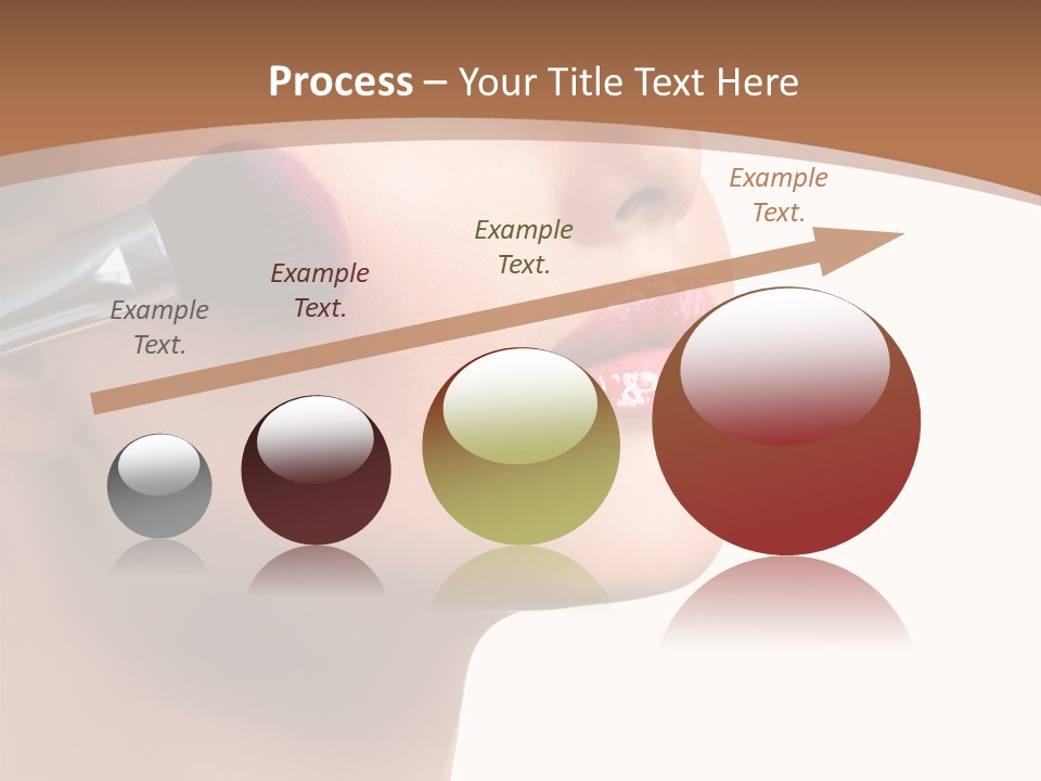 Natural Brunette Apply PowerPoint Template