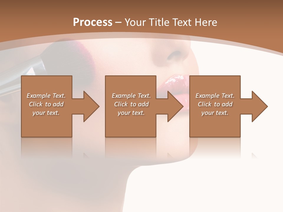 Natural Brunette Apply PowerPoint Template