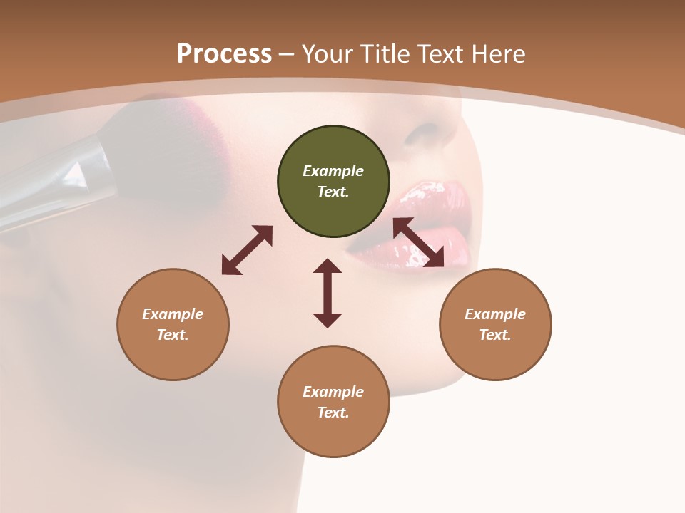 Natural Brunette Apply PowerPoint Template