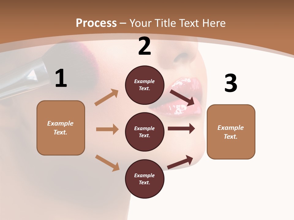 Natural Brunette Apply PowerPoint Template