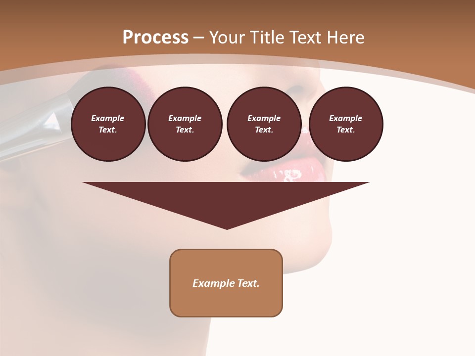 Natural Brunette Apply PowerPoint Template