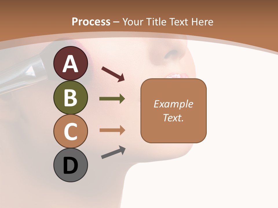 Natural Brunette Apply PowerPoint Template