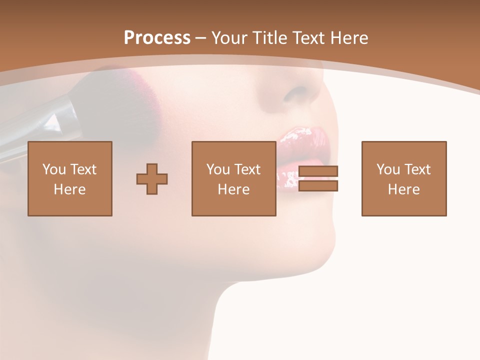 Natural Brunette Apply PowerPoint Template