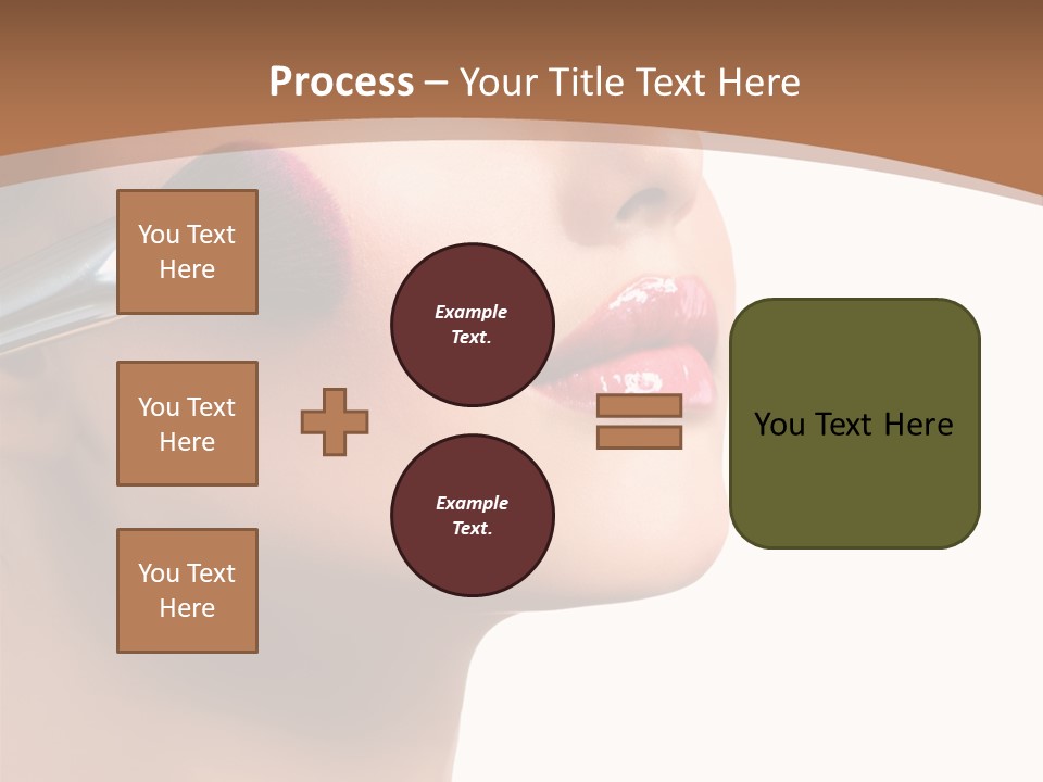 Natural Brunette Apply PowerPoint Template