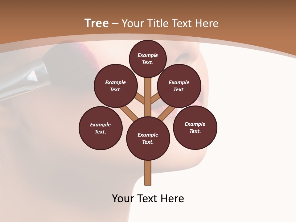 Natural Brunette Apply PowerPoint Template