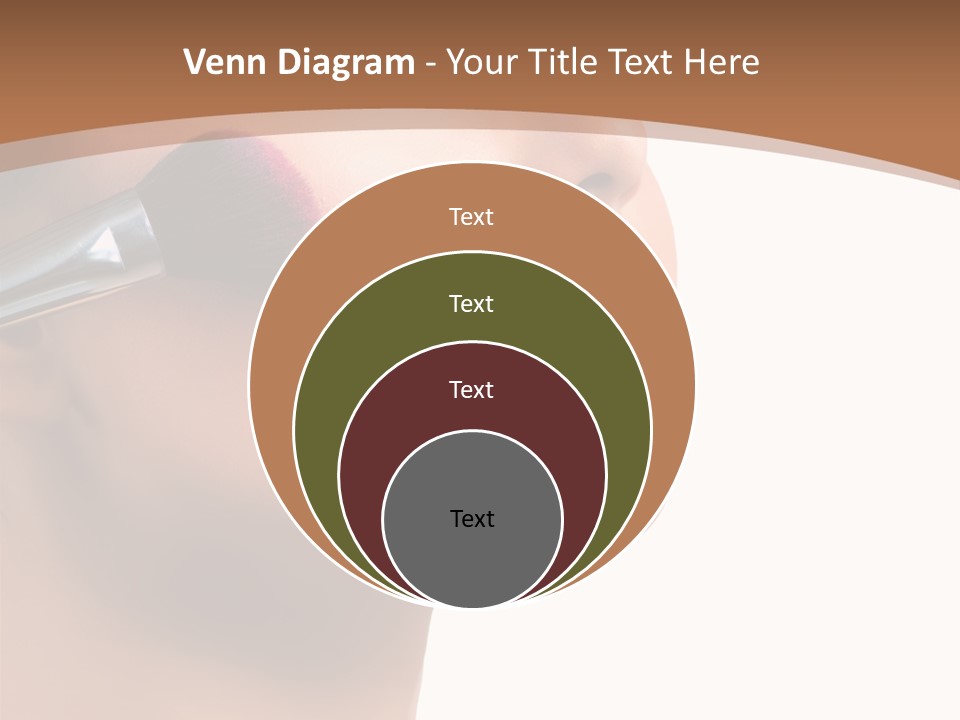 Natural Brunette Apply PowerPoint Template