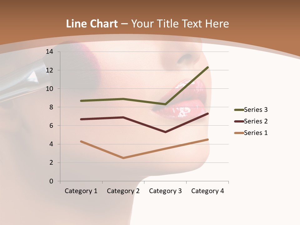 Natural Brunette Apply PowerPoint Template