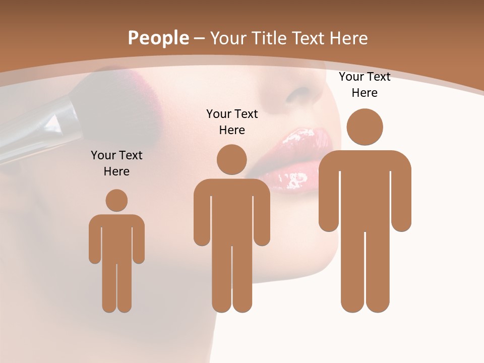 Natural Brunette Apply PowerPoint Template