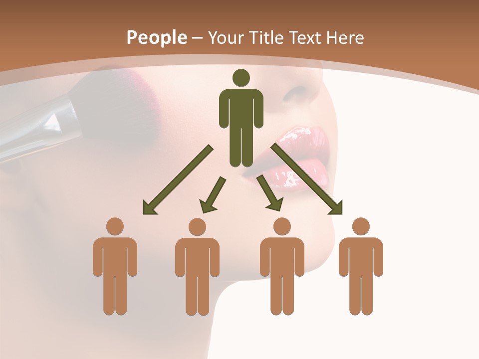 Natural Brunette Apply PowerPoint Template