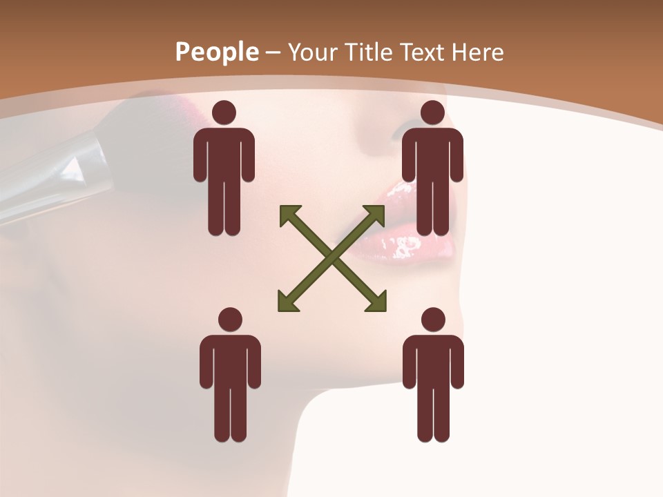 Natural Brunette Apply PowerPoint Template