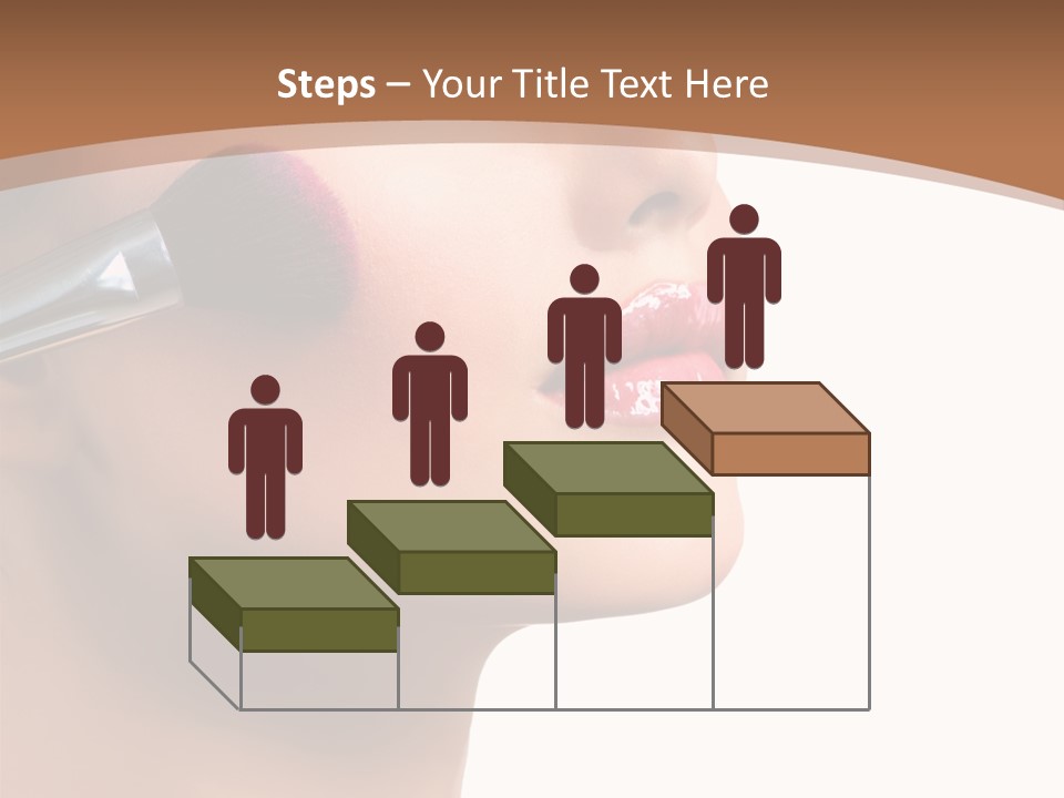 Natural Brunette Apply PowerPoint Template