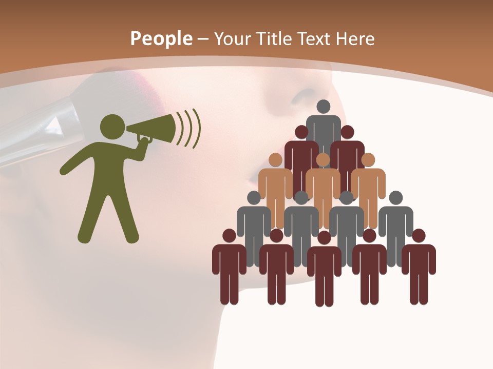 Natural Brunette Apply PowerPoint Template