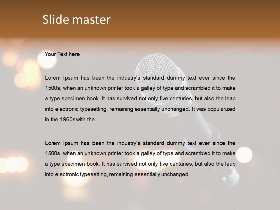 Studio Live Theater PowerPoint Template