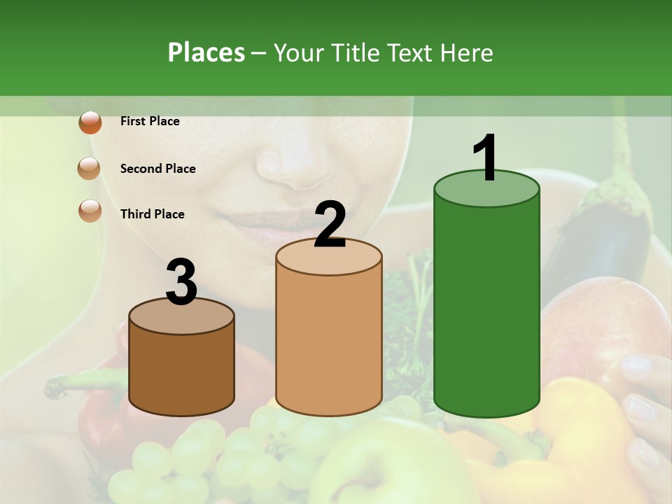 Woman Zucchini Bulgarian PowerPoint Template