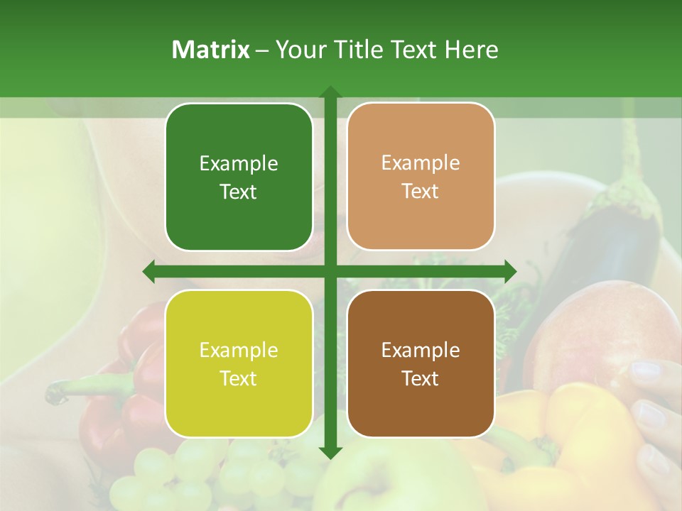 Woman Zucchini Bulgarian PowerPoint Template