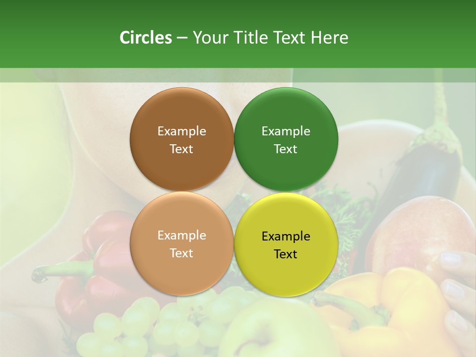 Woman Zucchini Bulgarian PowerPoint Template