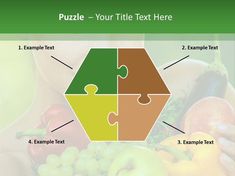 Woman Zucchini Bulgarian PowerPoint Template