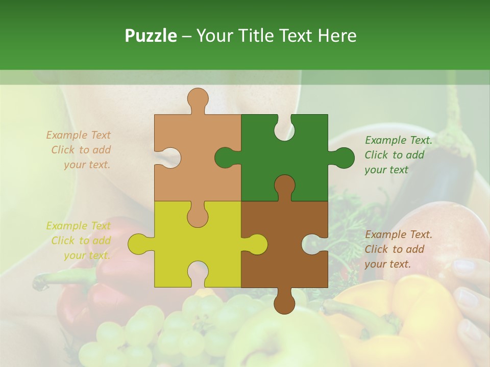 Woman Zucchini Bulgarian PowerPoint Template