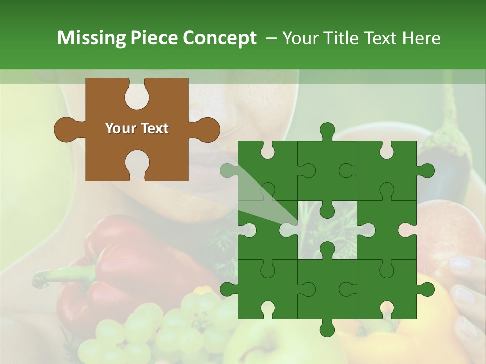 Woman Zucchini Bulgarian PowerPoint Template