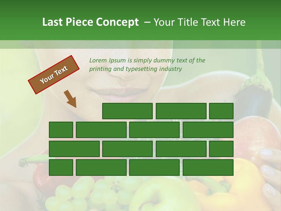 Woman Zucchini Bulgarian PowerPoint Template