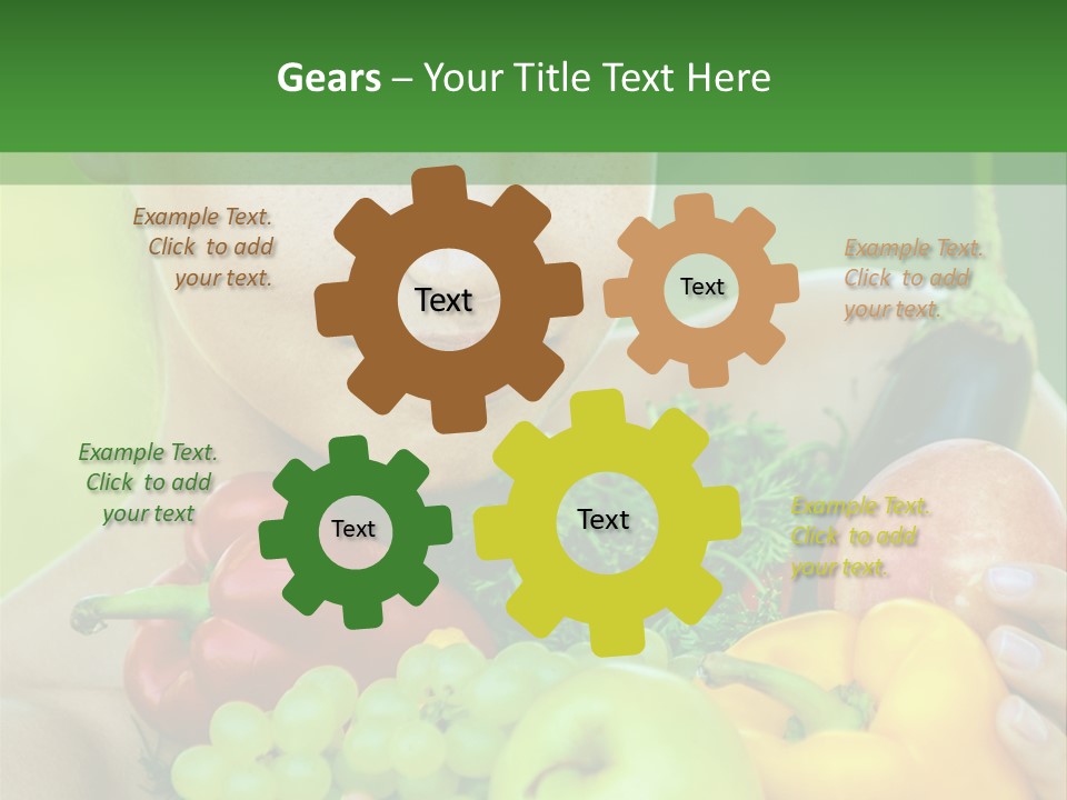 Woman Zucchini Bulgarian PowerPoint Template