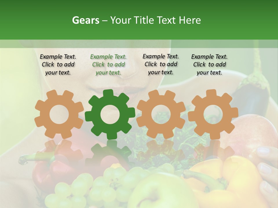 Woman Zucchini Bulgarian PowerPoint Template