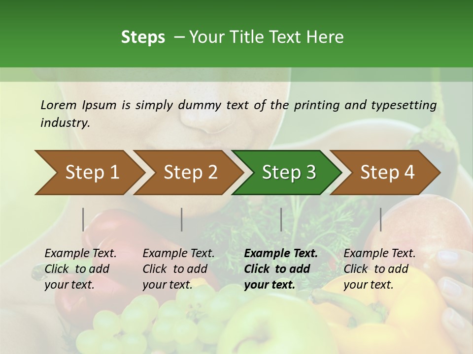 Woman Zucchini Bulgarian PowerPoint Template