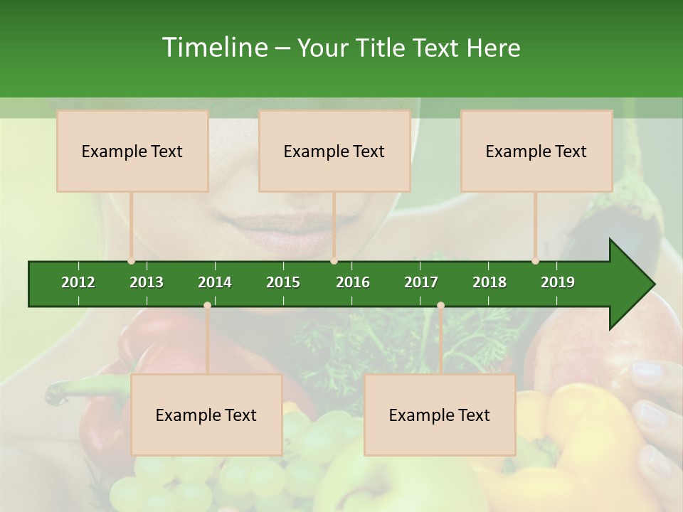 Woman Zucchini Bulgarian PowerPoint Template