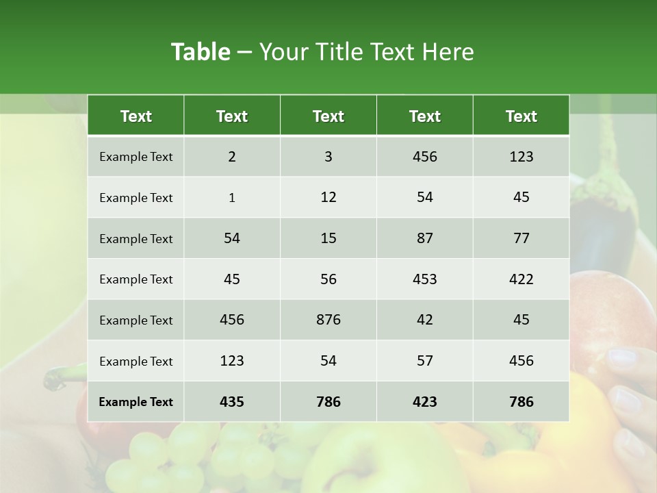Woman Zucchini Bulgarian PowerPoint Template