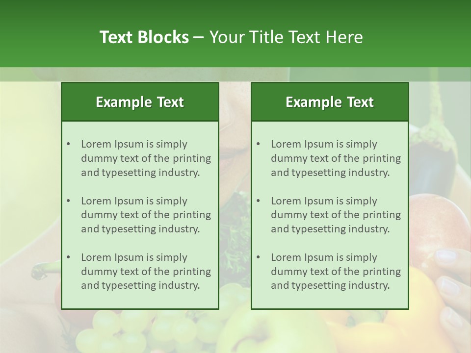 Woman Zucchini Bulgarian PowerPoint Template
