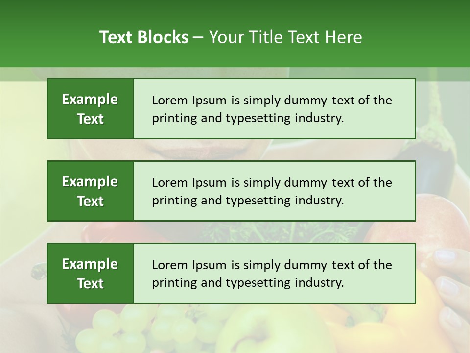 Woman Zucchini Bulgarian PowerPoint Template