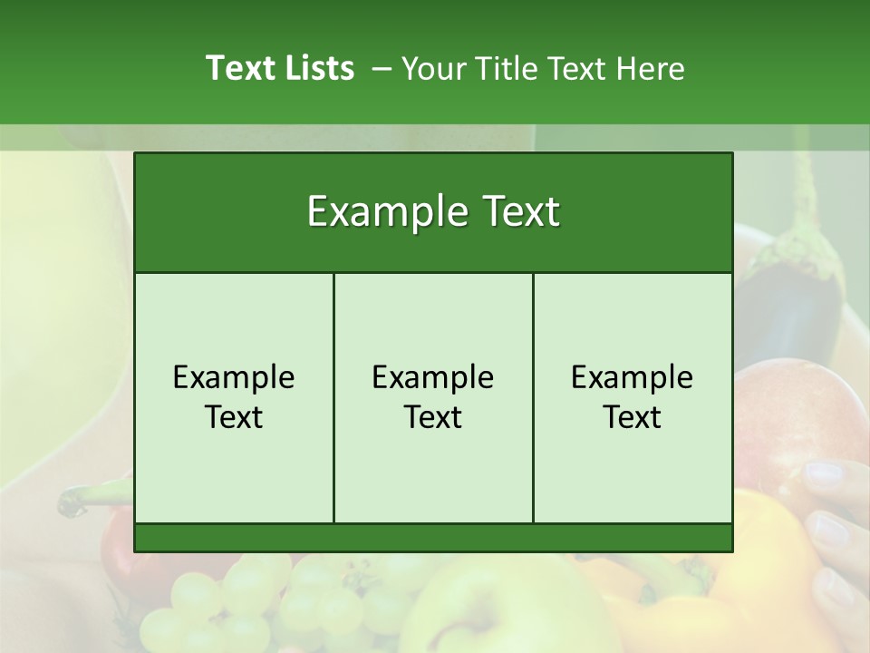 Woman Zucchini Bulgarian PowerPoint Template