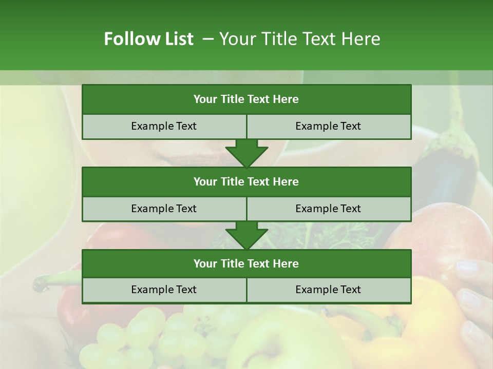 Woman Zucchini Bulgarian PowerPoint Template