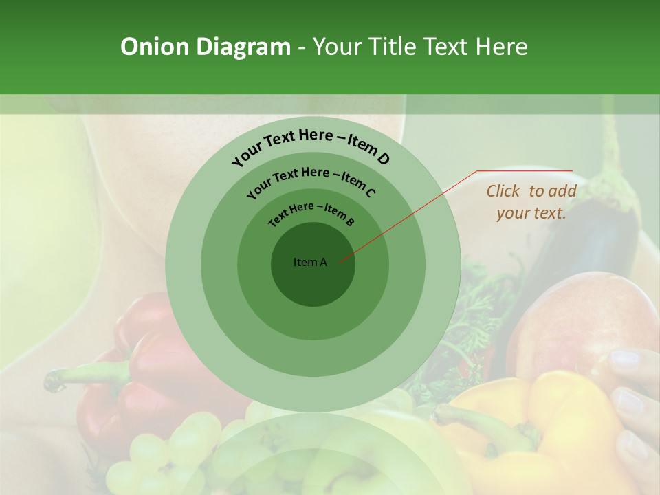 Woman Zucchini Bulgarian PowerPoint Template