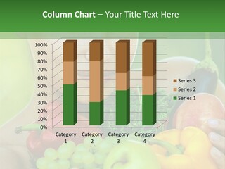 Woman Zucchini Bulgarian PowerPoint Template