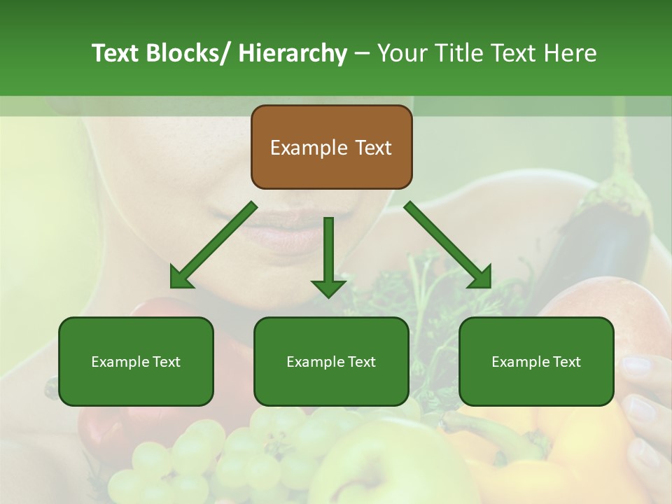 Woman Zucchini Bulgarian PowerPoint Template