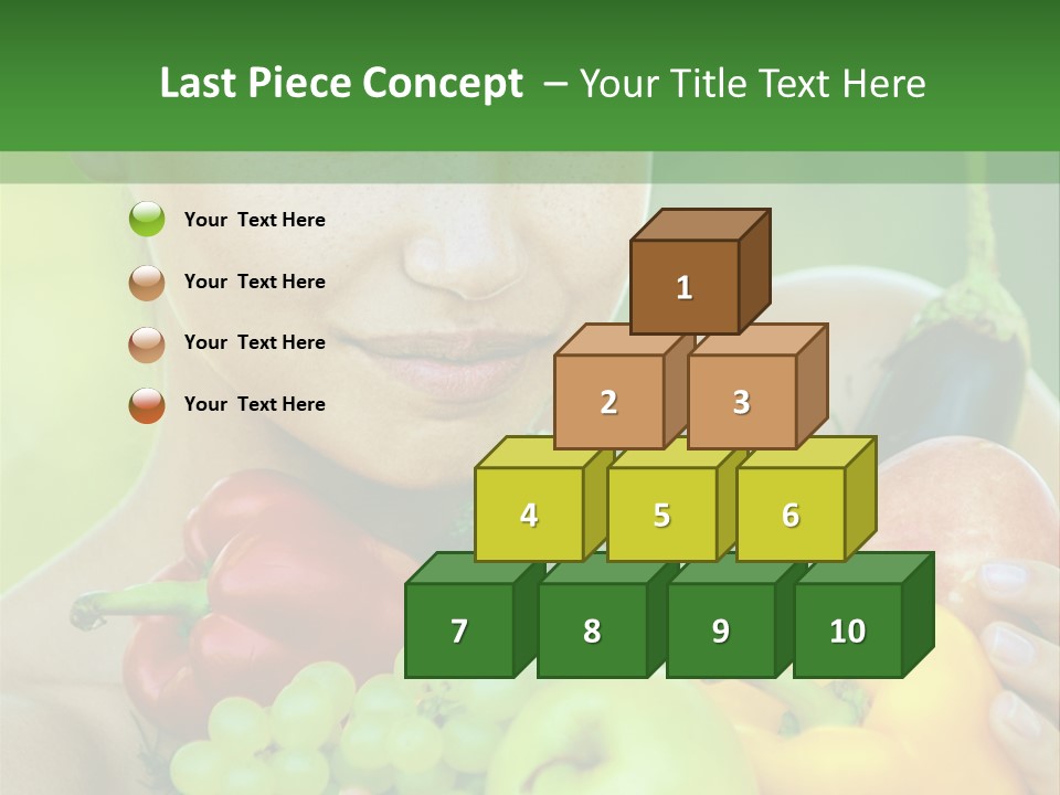 Woman Zucchini Bulgarian PowerPoint Template