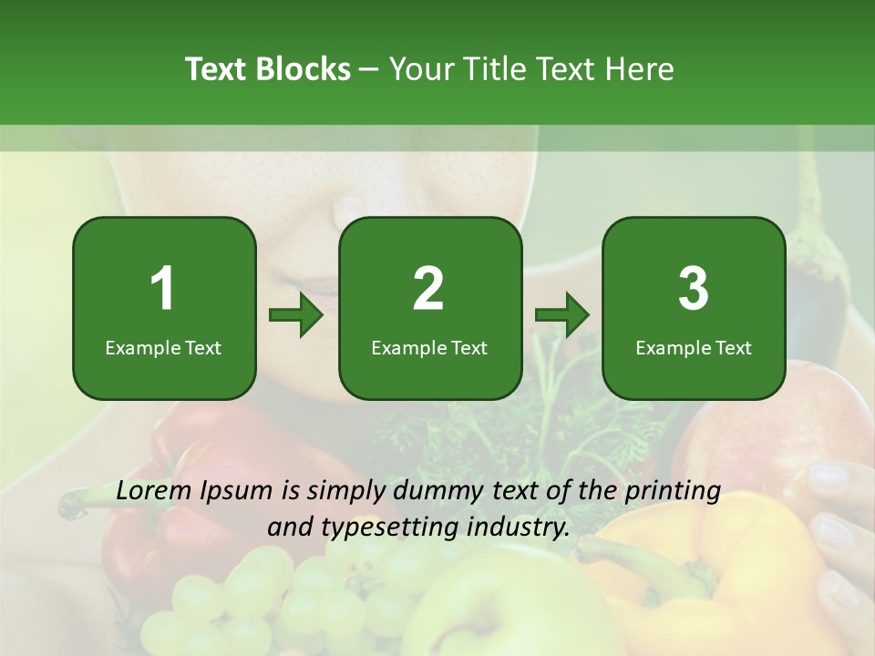 Woman Zucchini Bulgarian PowerPoint Template
