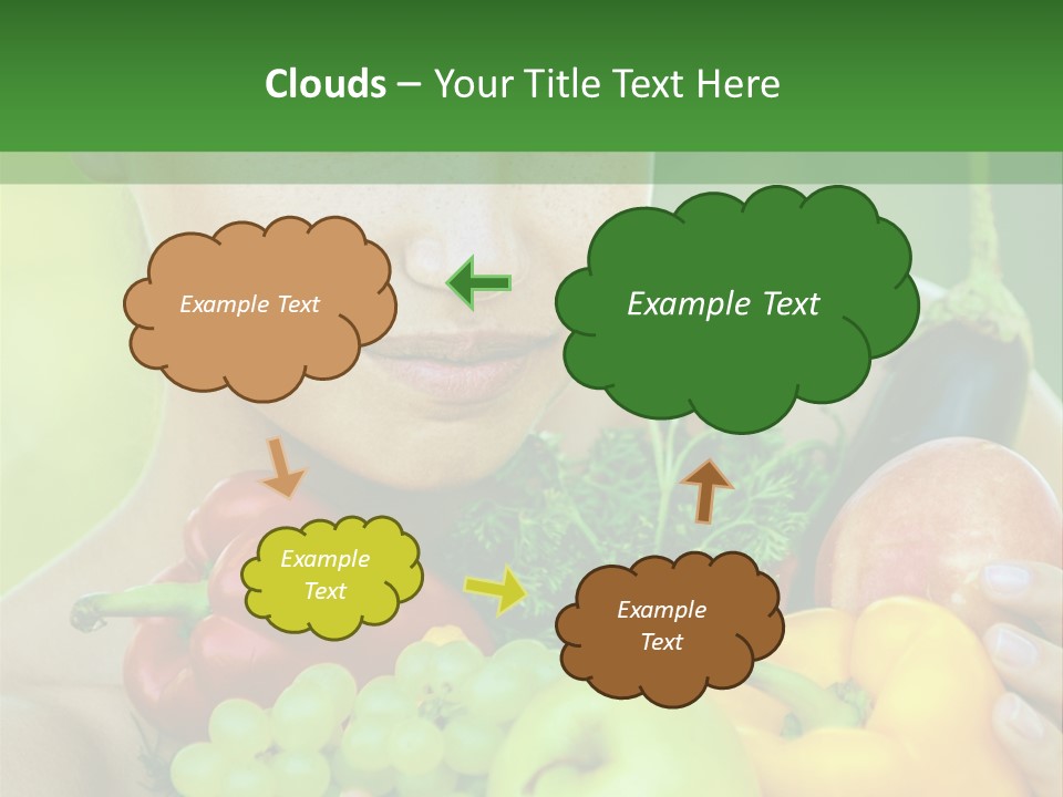 Woman Zucchini Bulgarian PowerPoint Template