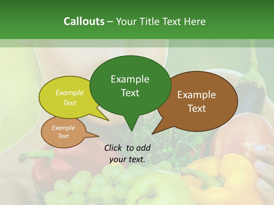 Woman Zucchini Bulgarian PowerPoint Template