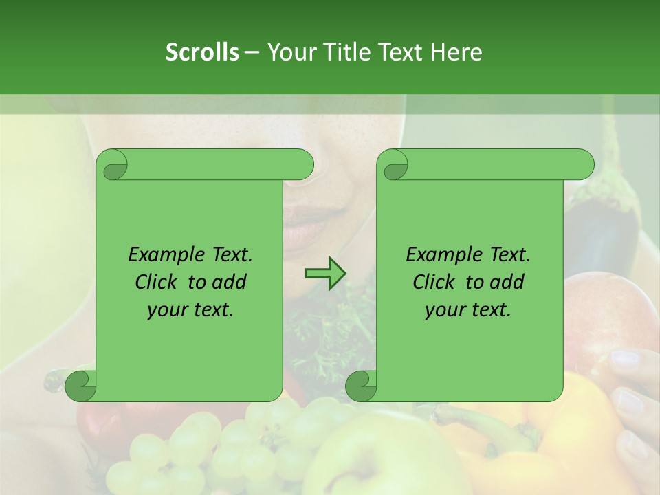 Woman Zucchini Bulgarian PowerPoint Template
