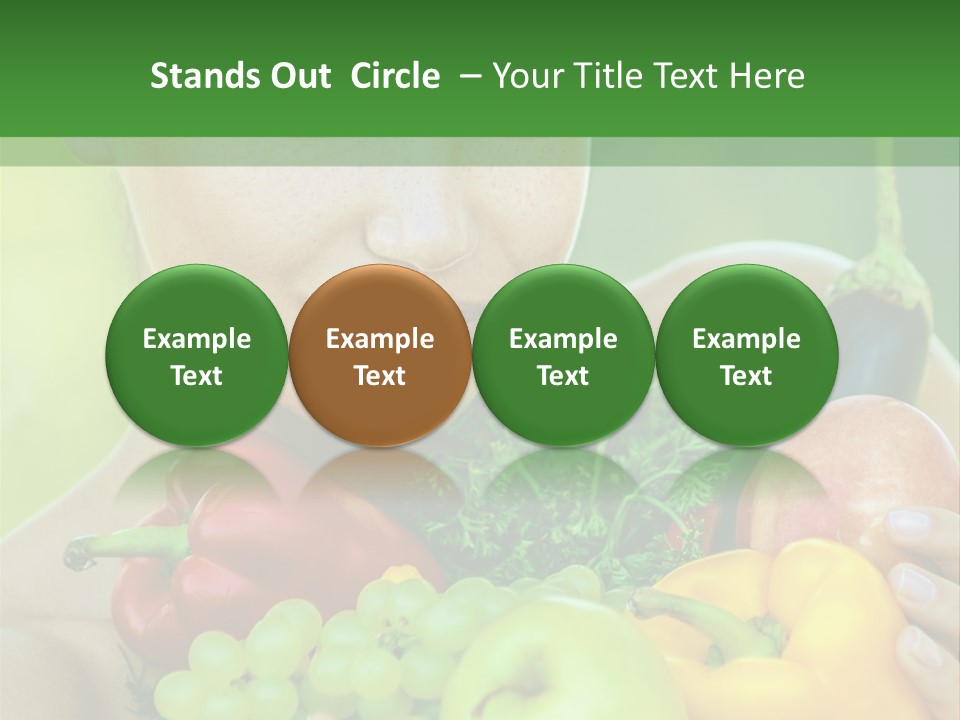 Woman Zucchini Bulgarian PowerPoint Template