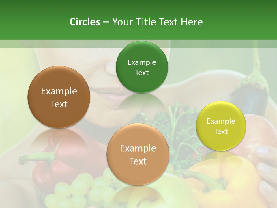 Woman Zucchini Bulgarian PowerPoint Template