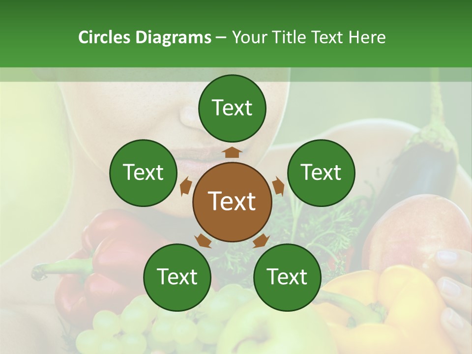 Woman Zucchini Bulgarian PowerPoint Template