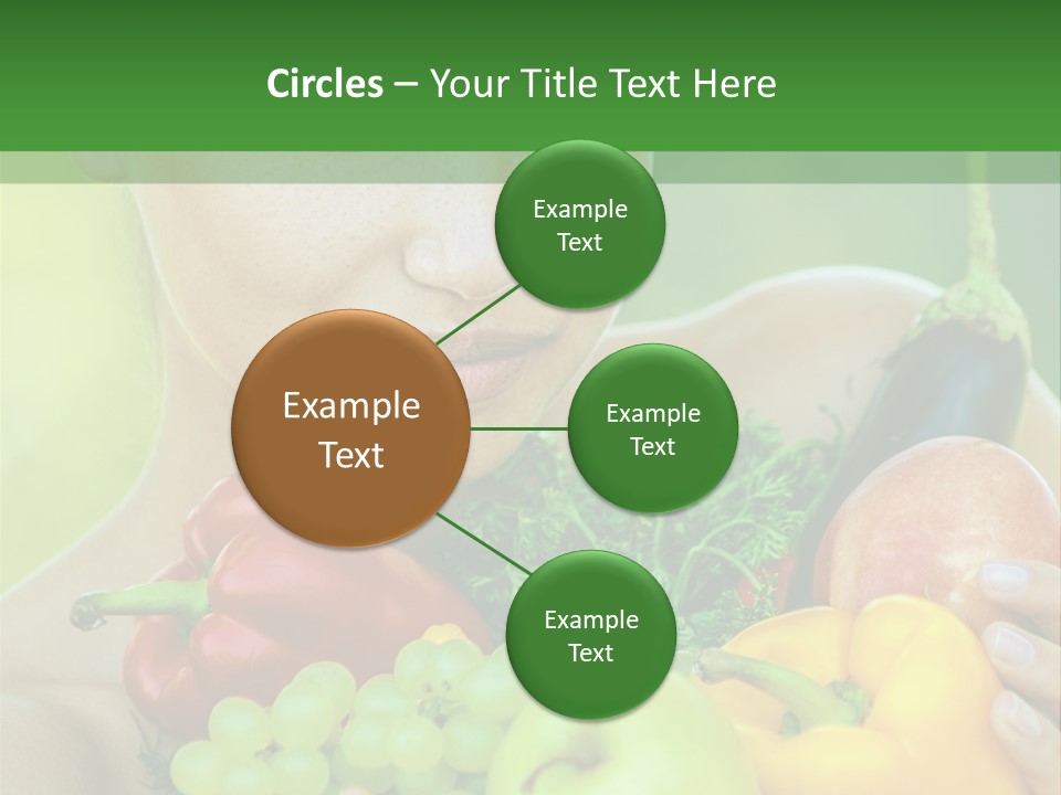 Woman Zucchini Bulgarian PowerPoint Template